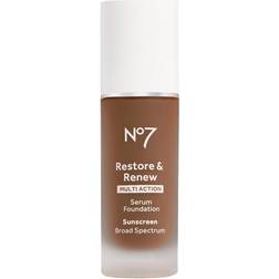 No7 Restore & Renew Serum Foundation 1.0 oz Umber