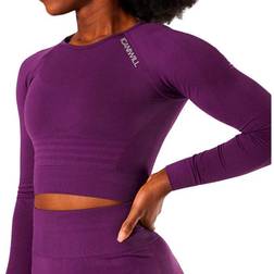 ICANIWILL Define Seamless LS Crop Top Women - Mysterioso