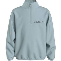 Calvin Klein Unisex Zip Sweatshirt - Muted Aqua (IU0IU00294)