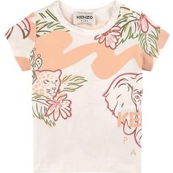 Kenzo Jungle Print T-shirt - Cream (K05359)