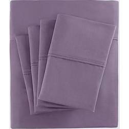 Madison Park 800 Thread Count Bed Sheet Purple (259.08x228.6cm)