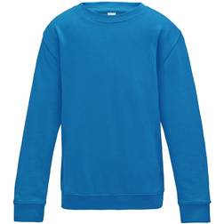 AWDis Kid's Plain Crew Neck Sweatshirt - Sapphire Blue