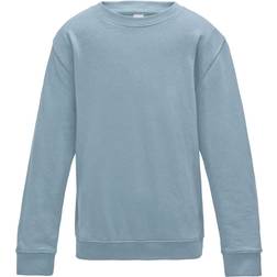 AWDis Kid's Plain Crew Neck Sweatshirt - Sky Blue