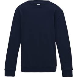 AWDis Kid's Plain Crew Neck Sweatshirt - Oxford Navy