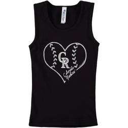 Girls Youth Soft as a Grape Colorado Rockies Cotton Tank Top