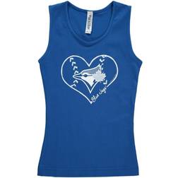 Soft As A Grape Girls Youth Royal Toronto Jays Cotton Tank Top