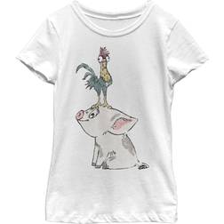 Fifth Sun Disney Moana Pua T-shirt - Vit