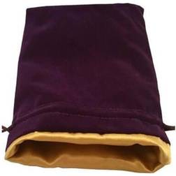 MDG Large Velvet Dice Bag (with Gold Satin Lining) Purple