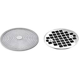 OXO Good Grip Abflusssieb Haarsieb aus Edelstahl für die Dusche Schwarz
