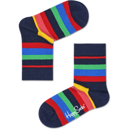 Happy Socks Kids Stripe Sock - Yellow/Pink/Red/Navy/Green