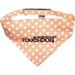 Touchdog Polka-dot Patterned Velcro Fashion Dog Bandana Medium