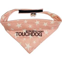 Touchdog Star Patterned Velcro Fashion Dog Bandana Medium