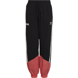 Adidas Girl's Woven Tracksuit Bottoms - Black/Semi Turbo/White (HC4542)