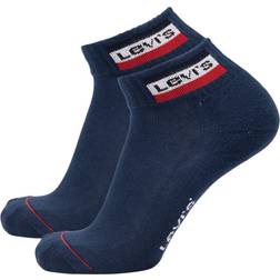 Levi's Lot de 2 Paires de Chaussettes Basses Unisex - Bleu Marine