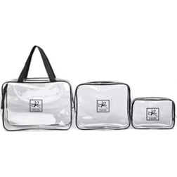 Kasia Lilja Toiletry Bag 3 Set - Transparent