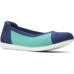 Clarks Cloudsteppers Carly Wish - Navy Combination Knit