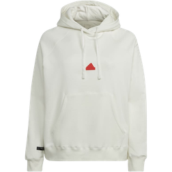 adidas Women's Sportswear Oversized Hooded Sweatshirt Plus Size - Off White