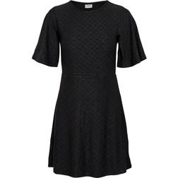 Jacqueline de Yong Cathinka Bellsleeve Dress - Black