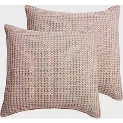 Levtex Home Mills Waffle Pillow Case Pink (66.04x66.04cm)
