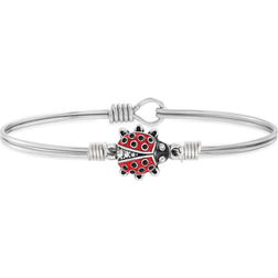 Luca + Danni Ladybug Bangle Bracelet - Silver/Multicolour