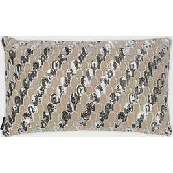 Safavieh Angelien Oblong Complete Decoration Pillows Beige, Silver (50.8x30.48cm)