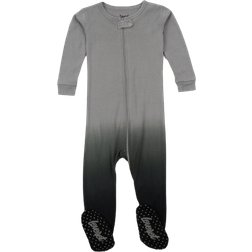 Leveret Baby Footed Ombré Dye Cotton Pajamas - Grey Ombre Tie Dye (32587634311242)