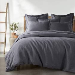 Levtex Home Washed Linen Duvet Cover Gray (243.84x233.68)