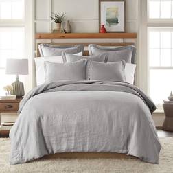 Levtex Home Washed Linen Duvet Cover Gray (243.84x233.68)