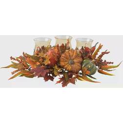 Nearly Natural Harvest Triple Candelabrum