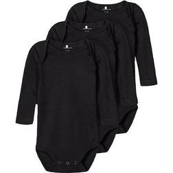 Name It Basic Romper 3-pack - Black (13209207)