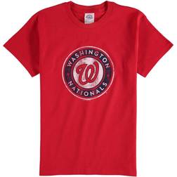 Soft As A Grape Washington Nationals Youth Distressed Logo T-shirt