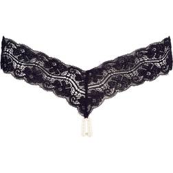 Svenjoyment Cottelli String With Pearls Black L