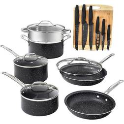 Granitestone Diamond Cookware Set with lid 17 Parts