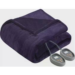 Beautyrest Microlight Plush to Berber Heated Blankets Purple (213.36x203.2)