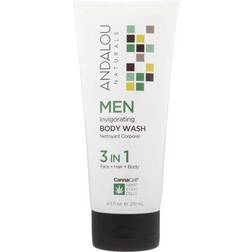 Andalou Naturals Men Invigorating 3 in 1 Body Wash 251ml