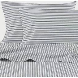 Nautica Coleridge 200-Thread-Count Bed Sheet Gray (243.84x167.64)