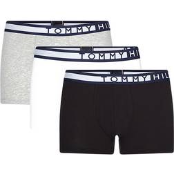 Tommy Hilfiger 3er Trunks Set - Schwarz/Weiß/Grau