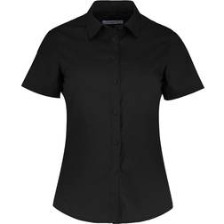 Kustom Kit Women's Short Sleeve Poplin Shirt - Black