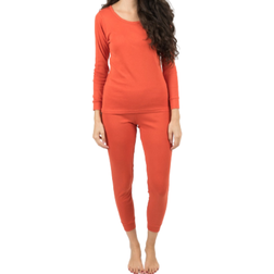 Leveret Women's Classic Pajamas - Orange