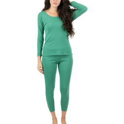 Leveret Women's Classic Pajamas - Green