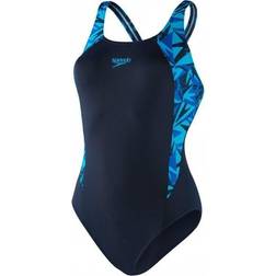 Speedo Hyperboom Splice Muscleback Swimsuit - Navy/Blue