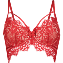 Hunkemöller Marilee Padded Underwired Longline Bra - Red