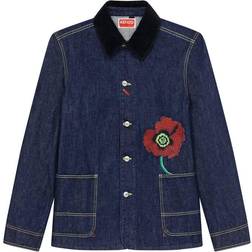 Kenzo Poppy Denim Workwear Jacket - Ink