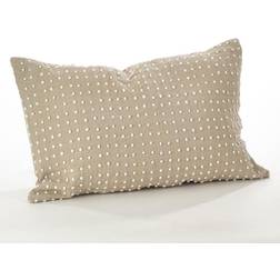 Saro Lifestyle French Knot Complete Decoration Pillows Beige (58.42x35.56)