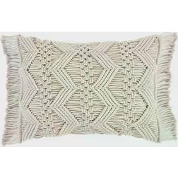 Lush Decor Chevron Macrame Throw Pillow Cushion Cover