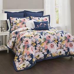 Lush Decor Watercolor Bedspread Blue (264.16x233.68cm)