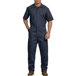 Dickies Tuta a Maniche Corte da Uomo Overol Corta - Blu Marino Scuro