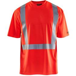 Blåkläder T-shirt Haute Visibilité Col V - Rouge Fluo