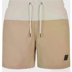 Urban Classics Block Swim Shorts unionbeige/softseagrass