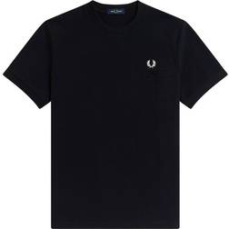 Fred Perry Logo Printed T-Shirt Bianco-Uomo